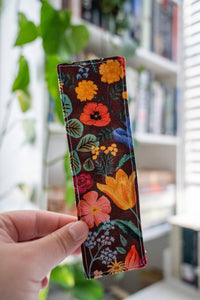 Blossom in Burgundy Fabric Bookmark-MODE-Couture-Boutique-Womens-Clothing