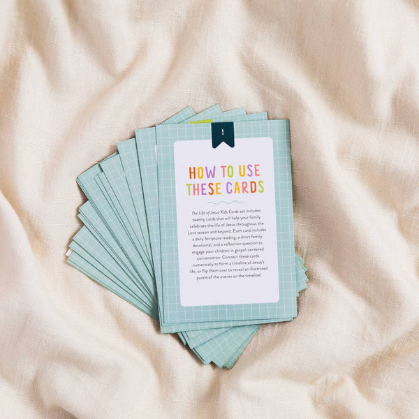 LIFE OF JESUS KIDS CARDS SET-DEVOTIONAL-MODE-Couture-Boutique-Womens-Clothing