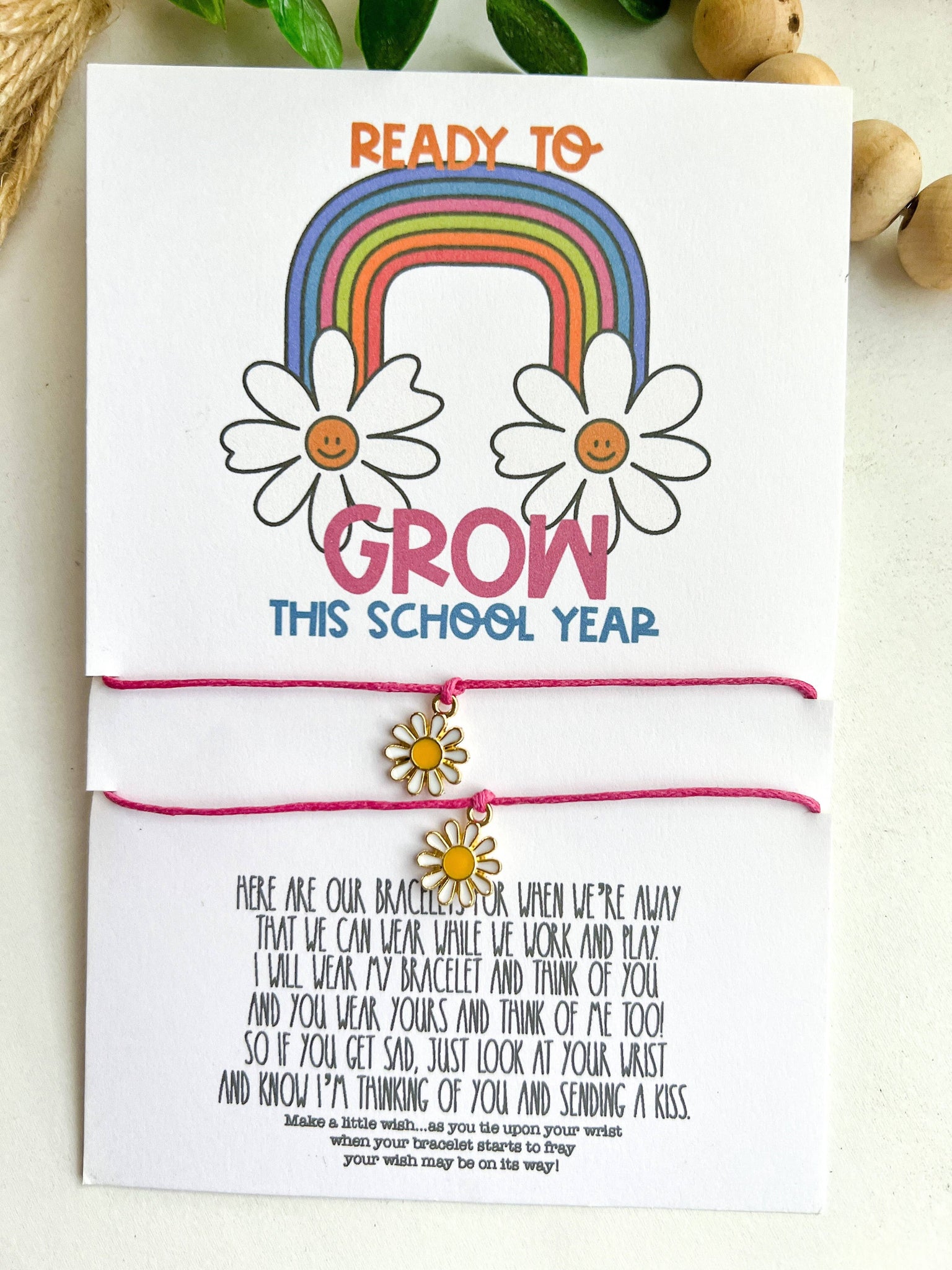 DAISY GROW BACK TO SCHOOL BRACELETS-MODE-Couture-Boutique-Womens-Clothing