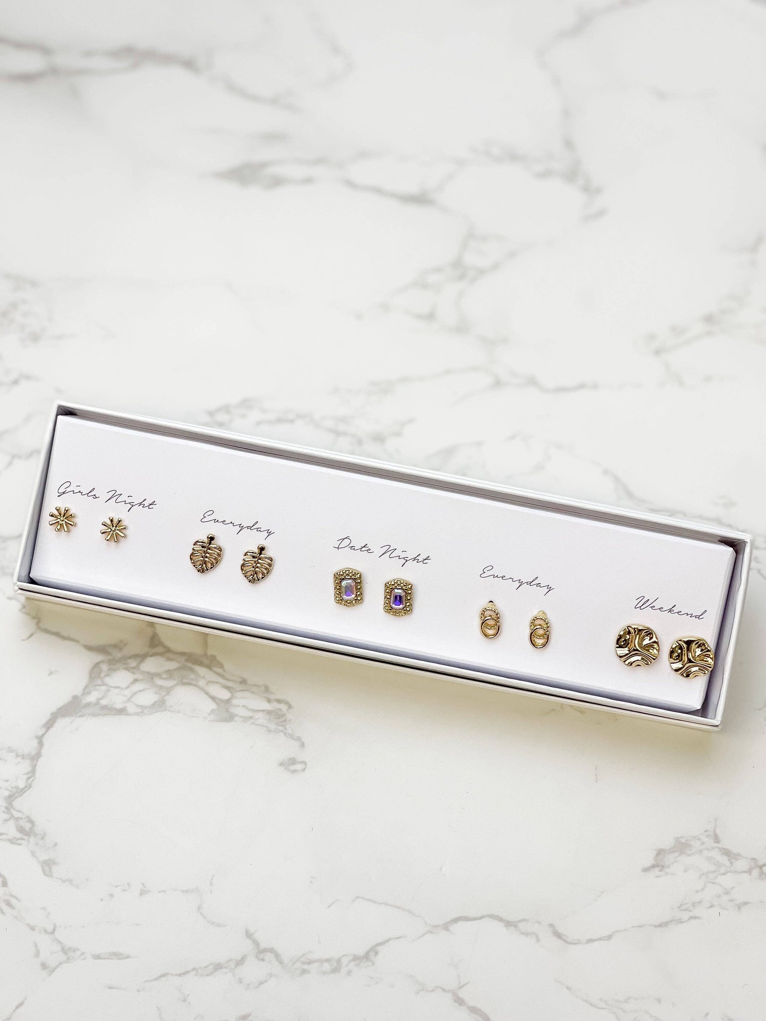 EVERY OCCASION BOX EARRING SET - PALM-MODE-Couture-Boutique-Womens-Clothing