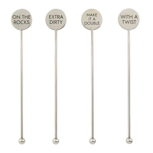 Stainless Steel Stir Sticks - Cocktails-MODE-Couture-Boutique-Womens-Clothing
