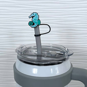 Straw Cover Seahorse Coastal Collection 10mm-MODE-Couture-Boutique-Womens-Clothing