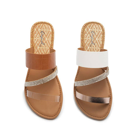 LILI STRAPPY SANDALS IN BEIGE-SHOES-MODE-Couture-Boutique-Womens-Clothing