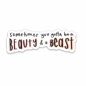 Beauty & Beast Sticker-MODE-Couture-Boutique-Womens-Clothing