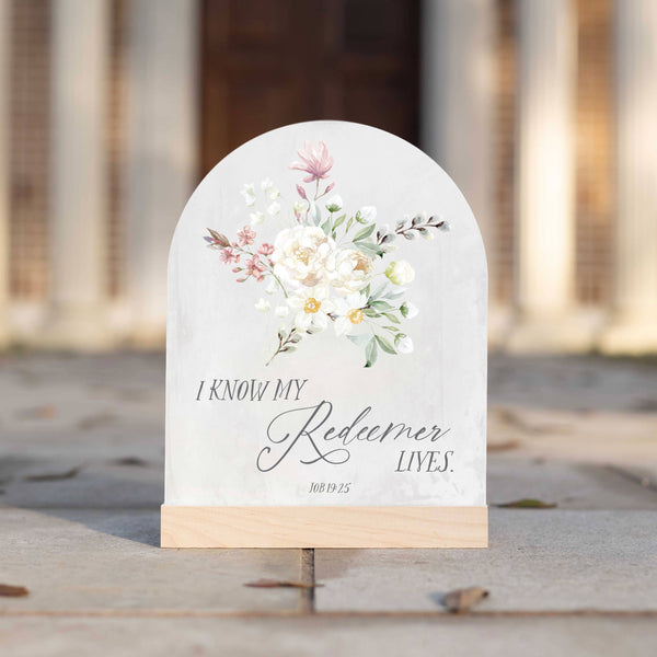 MY REDEEMER LIVES ARCH 8" X 10" SIGN-MODE-Couture-Boutique-Womens-Clothing