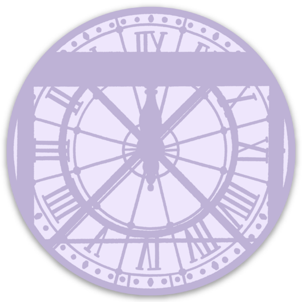 Taylor Swift Inspired Musée D'Orsay Clock Sticker, 3x3 in.-Sticker/Decal-MODE-Couture-Boutique-Womens-Clothing