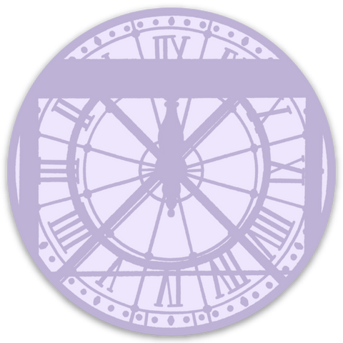 Taylor Swift Inspired Musée D'Orsay Clock Sticker, 3x3 in.-Sticker/Decal-MODE-Couture-Boutique-Womens-Clothing
